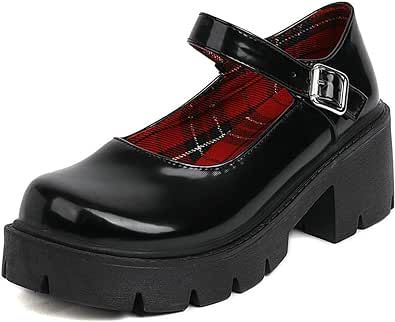 Chunky Mary Jane Shoes, Goth Platform Shoes, Doc Martens Mary Janes, Mary Jane Platform Shoes, Goth Shoes, Gothic Shoes, Uniform Dress, Girls Heels, Womens Mary Janes