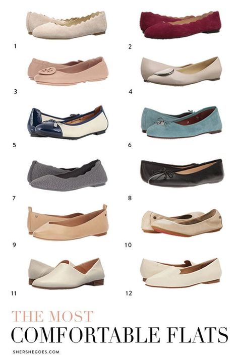 Most Comfortable Flats Womens Shoes Flats, Flats For Work, Comfortable Work Shoes, Work Flats, Work Shoes Women, Comfy Flats, Travel Shoes, Wide Shoes, Comfortable Flats