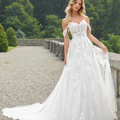 Madeline Gardner Wedding Dresses, Vintage Bridal Gown, Maternity Bridal Gowns, Wedding Dress Off Shoulder, Morilee By Madeline Gardner, Bridal Gowns Vintage, Bohemian Wedding Dress Lace, A Line Bridal Gowns, Bridal Gowns Mermaid