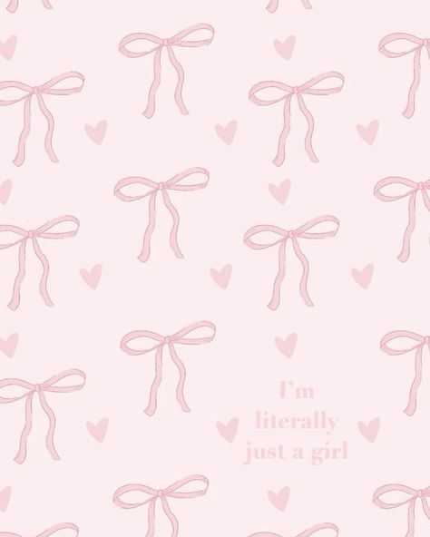 cause I’m just a girl 🫶🏻🎀 I Am Just A Girl Wallpaper, That Girl Background, Bow Homescreen, I'm Just A Girl Wallpaper, I Am Just A Girl Aesthetic, I’m Just A Girl, Bow Widget, Marie Aesthetic, Bg Aesthetic