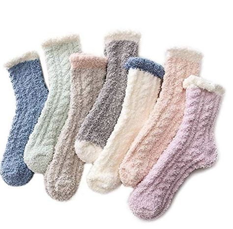 Cute fuzzy socks make the perfect fuzzy socks Christmas gift ideas! Whether you're looking for the perfect cheap gifts for friends, or stocking gift ideas, these warm socks won't go to waste. Fleece Socks, Bed Socks, Fluffy Socks, Comfy Socks, Stylish Socks, Soft Slippers, Sock Packs, Fuzzy Slippers, Fuzzy Socks