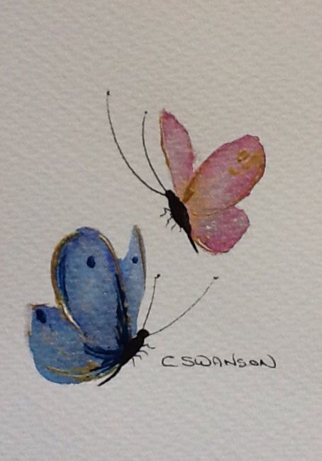 Butterfly sketch Watercolour 4 x 6 Simple Butterfly Watercolor, Butterfly Simple Painting, Easy Butterfly Watercolor, Painted Butterfly Easy, Watercolour Butterfly Easy, Watercolor Art Ideas Easy Simple Flowers, Butterfly Watercolor Painting Easy, Butterfly Sketch Easy, Watercolor Butterfly Painting