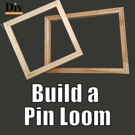 Pin Loom Weaving Projects, Loom Potholder Patterns, Make Your Own Pins, Weave Loom, Pin Loom Weaving, Loom Board, Needle Weaving, Pin Weaving, Pin Loom