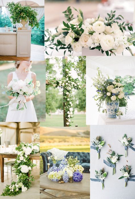 My Sisters Wedding: Floral inspiration with Fifty Flowers - Sarah Tucker Fifty Flowers, Sarah Tucker, Baby Shower Favours For Guests, Italian Ruscus, Chinoiserie Vase, Hypericum Berries, Sisters Wedding, Rose Queen, Dusty Miller