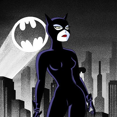 Catwoman Pfp, Fancy Background, Batman Girl, Catwoman Selina Kyle, Gotham Girls, Bruce Timm, Batman And Catwoman, Cat Woman, Model Sheet