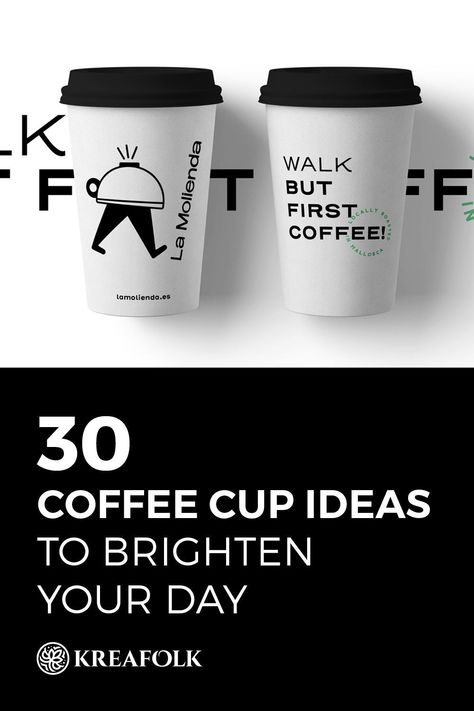 Check this collection of remarkable coffee cup ideas that will help you get inspired to create even more beautiful designs for your cafe business! Takeaway Coffee Cup Design, Coffee Cup Ideas, Coffee Cup Designs, Paper Cup Design, Cafe Business, To Go Coffee Cups, Coffee Shop Branding, Coffee Shop Business, Design Cafe