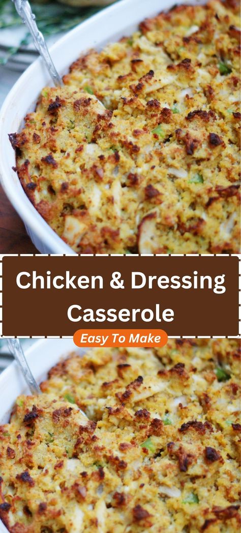 9 Pork And Dressing Casserole, Chicken Cornbread Stuffing Casserole, Chicken French Dressing, Rotisserie Chicken And Dressing Casserole, Chicken And Dressing Casserole Cornbread, Chicken N Dressing Casserole, Chicken And Dressing Casserole Stove Top, Dressing Casserole Recipes, Chicken And Dressing Southern