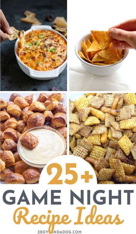 You're going to love these easy Game Night Recipes! They're perfect for dipping, snacking, sharing, and cheering on your favorite team. Easy Snack For Game Night, Poker Night Party Food, Game Night Drink Ideas, Snacks For Poker Night, Dnd Game Night Snacks, Food Ideas For Game Night, Game Night Treats, Bingo Night Food Ideas, Card Night Food