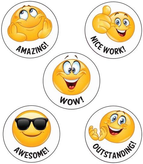 125 x Wow! Emoji Reward Stickers. Wow!, Nice work!, Amazing!, Awesome!, Outstanding! School Stickers: Amazon.co.uk: Office Products Wow Emoji, Sticker Chart Printable, Alphabet Letters To Print, Stickers Amazon, Classroom Objects, Alphabet Crafts Preschool, Education Poster Design, Reward Chart Kids, Work Stickers