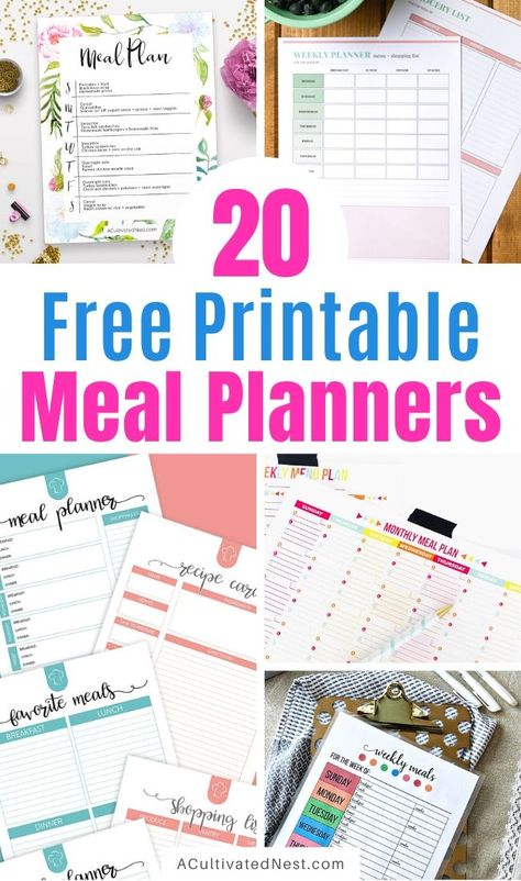 Meal Planning Printable Templates, Menu Planning Printable, Meal Planning Binder, Free Printable Menu, Menu Planner Printable, Weekly Meal Plan Template, Free Meal Planner, Meal Prep Planner, Meal Planner Printable Free