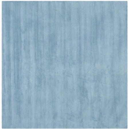 Safavieh Himalaya Chodak Hand Loomed Wool Area Rug, Blue Light Blue Carpet, Aqua Rug, Contemporary Carpet, Tibetan Rugs, Turquoise Rug, Solid Area Rugs, Square Area Rugs, Square Rug, Blue Area Rug