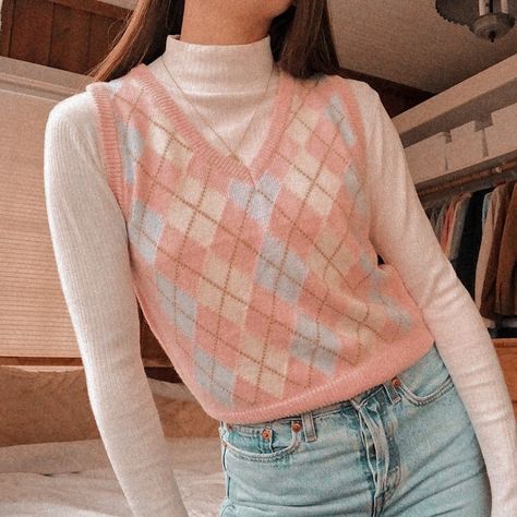 Elegante Casual, Vest Outfits, Mode Inspo, Korean Outfits, Mode Inspiration, Preppy Outfits, Teen Fashion Outfits, Cute Casual Outfits, Teen Fashion