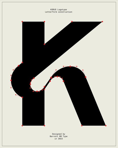 Barrett Reid-Maroney | The letterform construction behind the custom logotype I designed for KORUS - #type #font #typedesign #typedesigner #typography… | Instagram Iq Logo, Mises En Page Design Graphique, Visuell Identitet, Logotype Typography, Startup Logo, Design Fonts, Type Font, Graphic Design Fonts, Youtube Logo