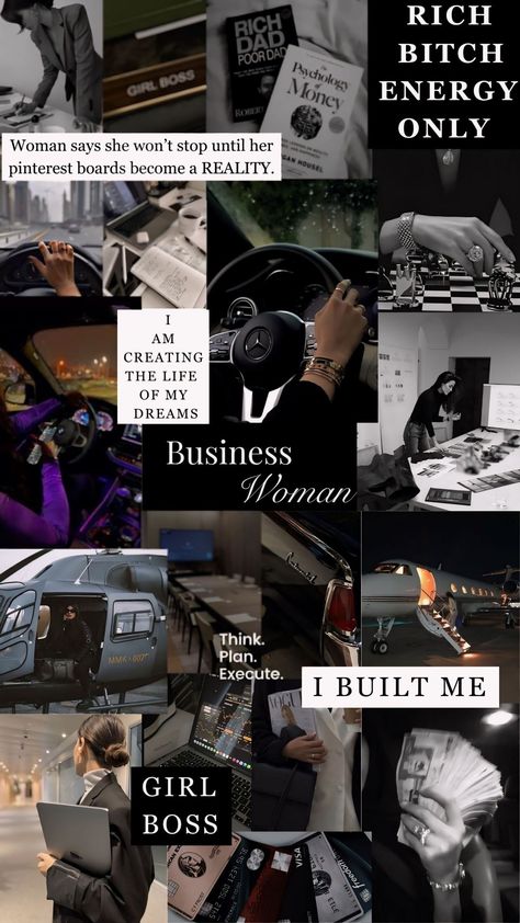 Luxury Lifestyle Women Vision Board, Business Student Vision Board, Business Jobs For Women, Future Business Woman Wallpaper, Job Black Woman, Vision Board Luxury Life, Rich Life Motivation, Business Women Vision Board, Business Woman Successful Vision Board