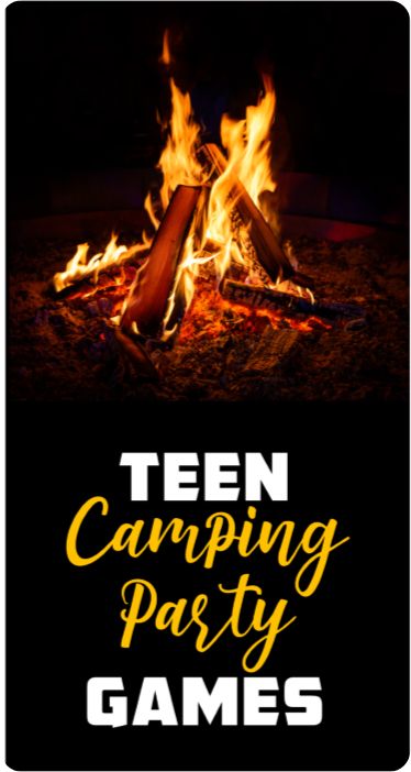 Best games for camping party ~ ideas for teens to make their camping party AWESOME! Camping Birthday Party Activities, Bonfire Party Games, Fun Teen Party Games, Games For Camping, Camping Birthday Party Games, Campfire Birthday Party, Camping Party Ideas, Camping Party Games, Party Ideas For Teens