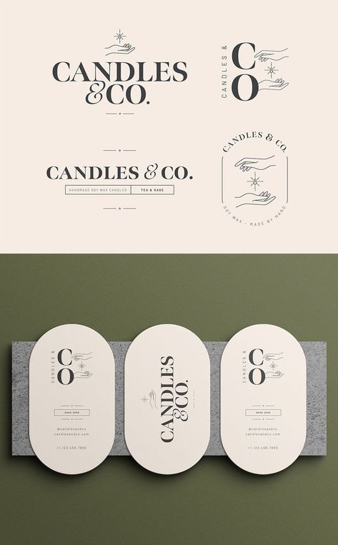 Candle Graphic, Candle Logo Design, Candle Labels Design, Bubble Letter Fonts, Candle Logo, Logo Branding Design, Minimalist Candles, Business Fonts, Instagram Font