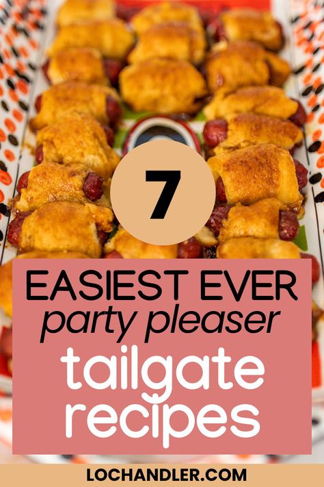 Delicious tailgating recipes at your next football or tailgate party! These are great tailgate finger food recipes and appetizer recipe ideas for game day. The best football food for Super Bowl party food ideas or really any tailgating side dish! These are so easy and quick and some are cold, with chicken, ground beef, and vegetarian! Ideas For Tailgating Food, Easy Tailgate Finger Foods, Sides For Tailgating Football, Best Appetizer Recipes Football Season, Best Football Appetizers Easy, Tailgate Finger Foods Snacks, Tailgate Easy Food, Italian Tailgate Food, Talegate Food Tailgating