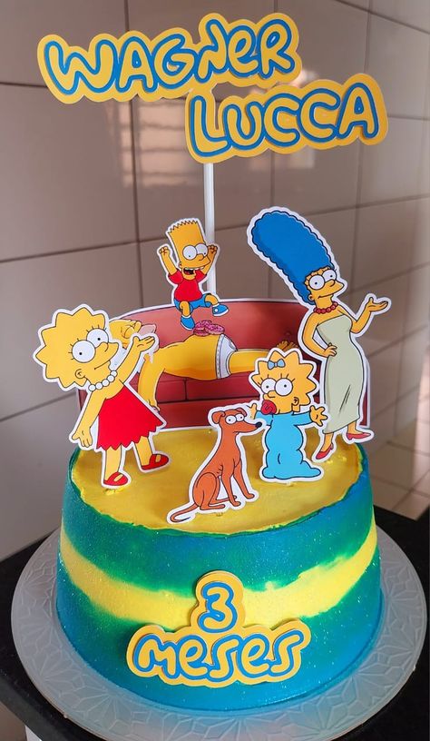 Topper para bolos Simpsons Bolo Simpsons, Lucca, Hawaii