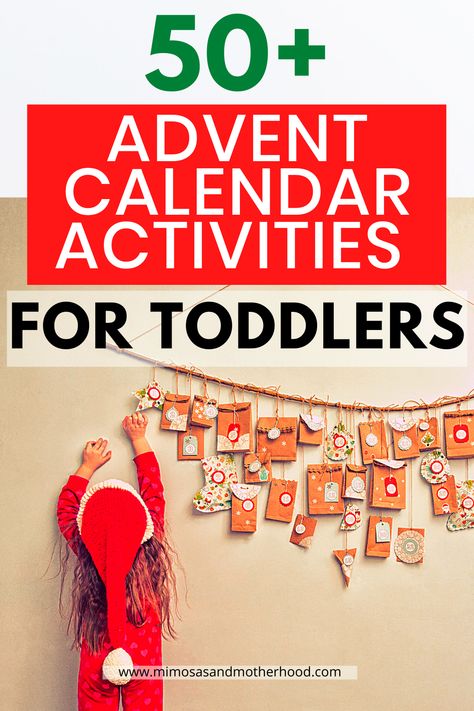 Toddler Advent Calendar Activities, Advent For Kindergarten, Advent Calendar Activity, Children Advent Calendar, Preschooler Advent Calendar, Experience Advent Calendar, Advent Calendar Family Activities, Advent Calendar For One Year Old, Activities Advent Calendar