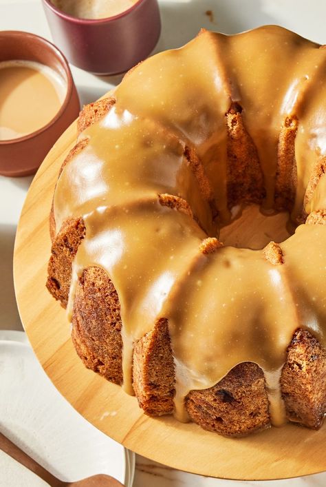 Spice Cake Glaze, Caramel Glaze Recipe, Apple Dapple Cake, Apple Dapple, Applesauce Cake Recipe, Moist Spice Cake, Buttermilk Pound Cake, Caramel Icing, Caramel Glaze