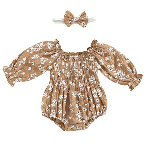 (Sponsored) Baby Girl Smocked Bubble Romper Newborn Onesie Ruffle Jumpsuit Summer Clothes Boho Outfit Vintage Dress (As an Amazon Associate I earn from qualifying purchases) #thanksgivingoutfits Girls Thanksgiving Outfit, Boho Baby Clothes, Winter Newborn, Outfit Boho, Boho Baby Girl, Girls Thanksgiving, Outfits Vintage