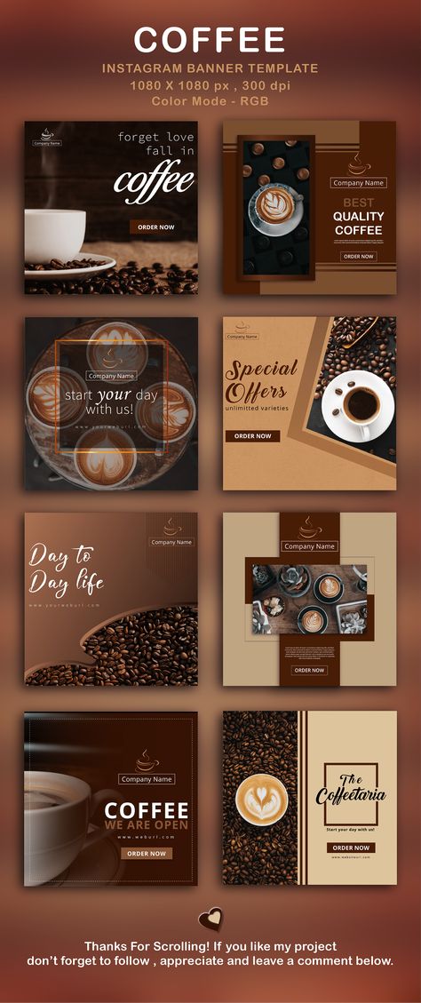 Coffee Instagram Banner on Behance Coffee Social Media Design, Social Media Feed Design, Coffee Banner, Coffee Magazine, Instagram Banners, Coffee Poster Design, Coffee Shop Logo Design, Coffee Product, Cafe Posters