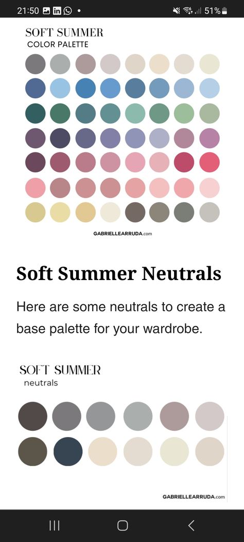 Soft Summer Make Up Palette, White For Soft Summer, Soft Summer Gold Or Silver, Soft Summer Aesthetic Wallpaper, Neutrals For Soft Summer, Cool Summer Palette Outfits Color Combos, Soft Summer Foundation, Fair Soft Summer Outfits, Classic Summer Color Palette Outfits