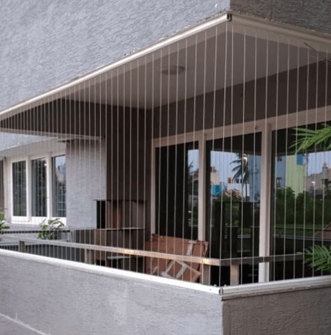 Bird Proofing Services Balcony Safety Ideas, Simple Grill Design, Grill For Balcony, Window Reference, Invisible Grill, House Safety, Window Grills, Modern Window Grill, Window Grill Design Modern