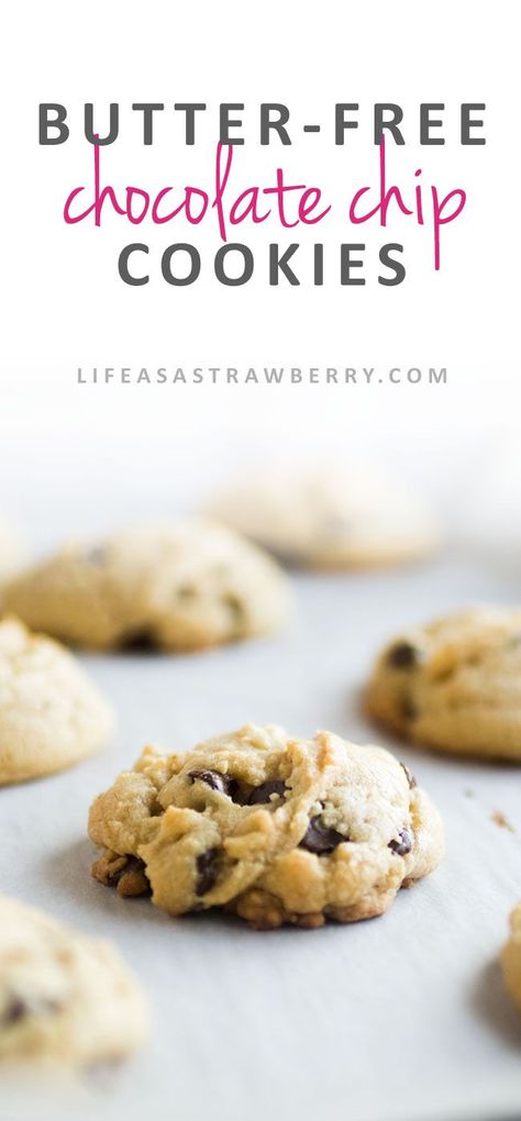 Coconut Oil Dessert Recipes, Fluffy Chocolate Chip Cookies, Coconut Oil Cookies, Cookies Coconut, Cookie Recipes From Scratch, Recipes From Scratch, Chocolate Chip Cookie Mix, Easy Chocolate Chip Cookies, Chocolate Chip Cookie Recipe