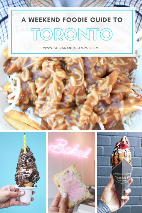 A WEEKEND FOODIE GUIDE TO TORONTO Toronto Guide, Waffle Ice Cream Sandwich, Strawberry Pop Tart, Visit Toronto, Fun List, Canada Eh, Toronto Food, Toronto Travel, Dirty Thirty