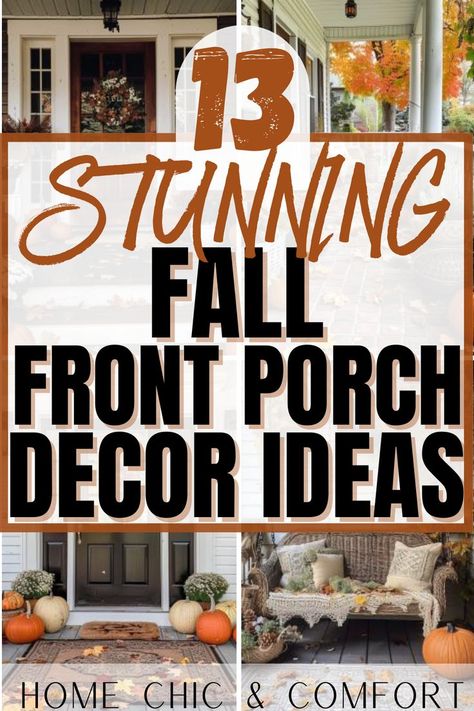 porch fall decor, front porch fall decor, fall outdoor decor, fall decor ideas, fall front porch ideas, front porch fall decorating ideas Fall Living Room Decor Warm Colors, Fall Decor Aesthetic, Cozy Front Porch Ideas, Fall Living Room Ideas, Porch Fall Decor, Fall Front Porch Decor Ideas, Front Porch Decor Ideas, Fall Bedroom Decor, Fall Living Room Decor