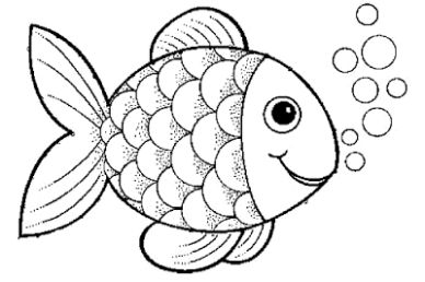 Rainbow Fish Template, Rainbow Fish Coloring Page, Center Peices, Fish Printables, Fish Outline, Whale Coloring Pages, Fish Coloring, Santa Klaus, Fish Template