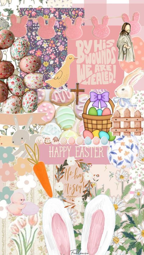 Easter Backgrounds Wallpapers, Easter Wallpaper Aesthetic, Easter Wallpaper Iphone, Birthday Wallpapers, Wallpaper Easter, Purple Rocks, Easter Wallpapers, Easter Collage, April Wallpaper