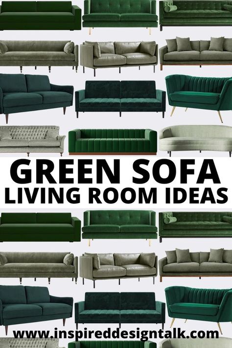 This green velvet couch is stunning. I can't wait till it gets delivered in my home. This is perfect for christmas entertaining. Green Sofa Office Ideas, Forest Green Couches, How To Style A Green Velvet Sofa, Sofa Set Ideas For Small Living Room, Dark Green Couches Living Room, Sofa Velvet Green, Rugs With Green Velvet Sofa, Evergreen Sofa Living Room, Living Room With Green Velvet Couch