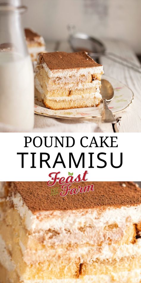 Terimisu Cake Easy, Tiramisu With Pound Cake, Tiramisu Cake Easy, Tiramisu Pound Cake Recipe, Tiramisu Pound Cake, Pioneer Woman Tiramisu With Pound Cake, Pound Cake Tiramisu, No Bake Pound Cake Desserts, Tiramisu Dump Cake