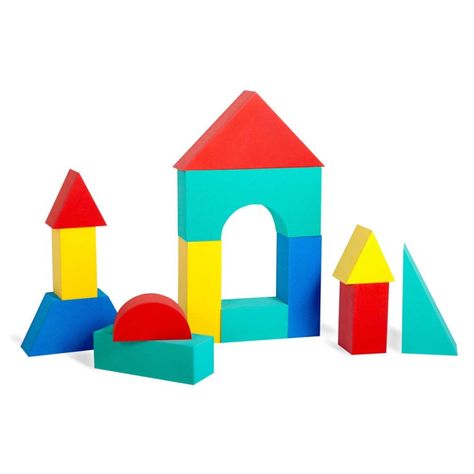 Foam Building Blocks, Motor Coordination, Sensory Toys For Kids, Kids Play Toys, Quiet Play, Foam Blocks, Construction Toys, Gross Motor, Gross Motor Skills