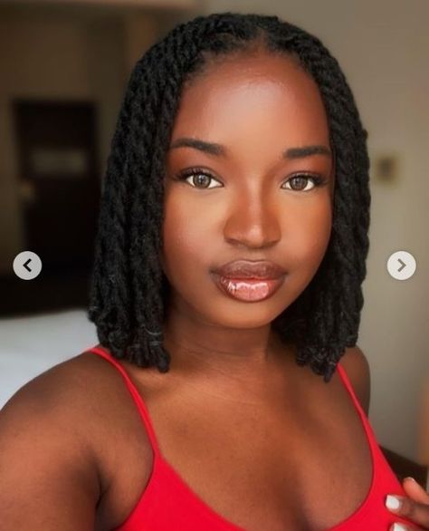 Brazilian Wool Hairstyles, Brazilian Wool, Short Hair Twist Styles, Black Braided Hairstyles, Cornrows Braids For Black Women, Bob Braids Hairstyles, Braided Hairstyles Ideas, Short Box Braids Hairstyles, Short Locs Hairstyles