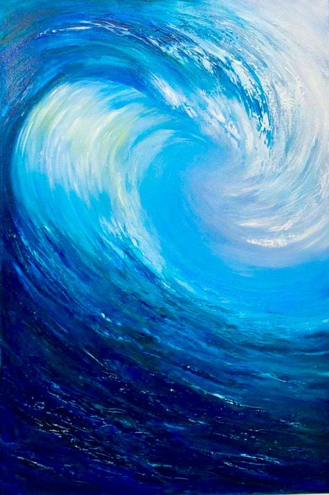 Beach Wave Painting, Ocean Painting Ideas, Sea Waves Painting, Ocean Wave Drawing, Sea Wave Painting, Paintings Ocean, Wave Paintings, Ocean Wave Art, Wave Crashing