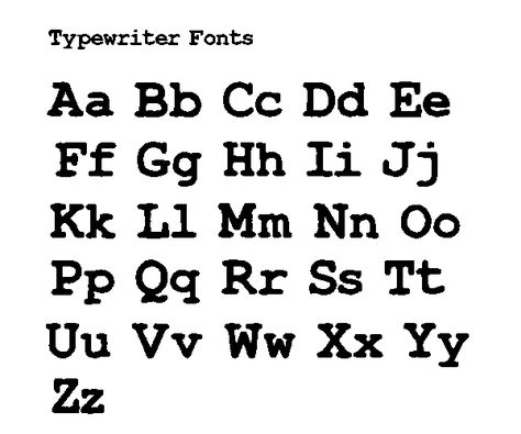 Type writer font for labels for back of keyring - used quite alot on handmade items/rustic font. Typrighter Font Alphabet, Type Writer Font Alphabet, Type Writer Handwriting, Type Writer Fonts Alphabet, Type Writing Font, Typography Fonts Handwriting, Type Writers, Typewriter Fonts, Tattoo Font Styles