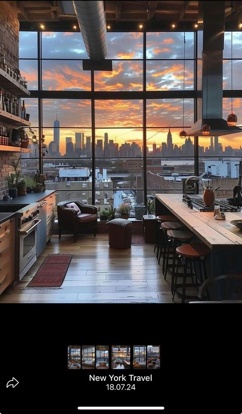 Appartement New York, Nyc Loft, Nyc Penthouse, Apartment View, High Rise Apartments, New York Loft, Dream Apartment Decor, Inspire Me Home Decor, Apartment Aesthetic