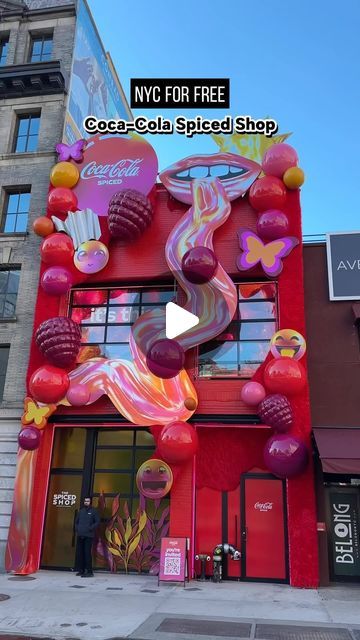 44K views · 4.2K likes | Rebeka @ NYC for FREE on Instagram: "Coca-Cola Spiced Shop 🥤   Be the first to try the new @CocaCola Spiced at the Spiced Shop pop-up in NYC Friday & Saturday!  Enjoy a free experiential art installation & immersive tasting experience.   Walked by the pop-up earlier today and the visuals are so cool!   Walk ins welcome.  📍216 Lafayette St 🗓️March 1-2 ⏰ 11am - 7pm  #nycforfree #cocacola #cocacolaspiced #nycpopups #nycevents #popups #newyorkcity #nyc" Walk Ins Welcome, Experiential Art, Unity Games, Spice Shop, Art Installation, March 1, Experiential, So Cool, Installation Art