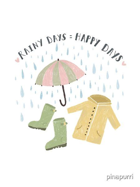 Rainy Days Illustration, Rainy Day Illustration Art, Rain Illustration Rainy Days, Rainy Illustration, Rainy Day Illustration, Cafe Board, Rain Illustration, Digital Illustration Tutorial, Lunch Notes