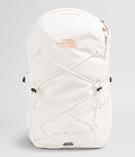 Women’s Jester Luxe Backpack | The North Face Cute Backpacks For School, Jester Backpack, School Wishlist, School Backpack Essentials, Preppy Backpack, North Face Jester, North Face Bag, School Bag Essentials, Backpack Essentials