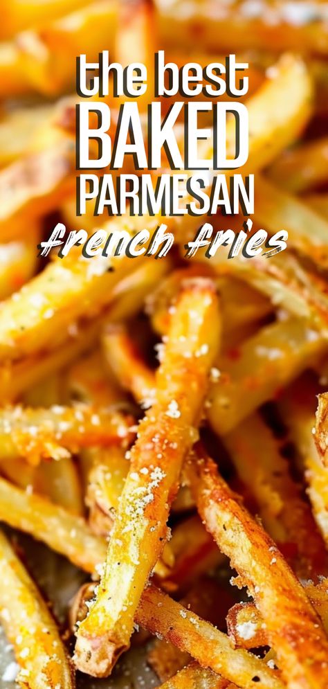 Oven Baked Parmesan French Fries [45 Minutes] – Chasety Parmesan Fries Baked, Italian French Fries, Homemade French Fries In Oven, Homemade Fries In Oven, French Fries In The Oven, Tots Recipes, Oven French Fries, Parmesan French Fries, Oven Bakes