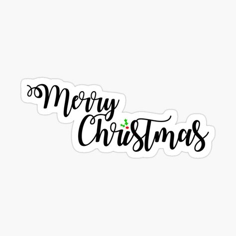 Get my art printed on awesome products. Support me at Redbubble #RBandME: https://www.redbubble.com/i/sticker/Merry-Christmas-Phrase-in-Black-Letters-by-Bumblefuzzies/62961428.EJUG5?asc=u Merry Christmas Words Fonts, Merry Christmas Stickers Printable Free, Christmas Stickers Black And White, Merry Christmas Text Fonts, Merry Christmas Phrases, Christmas Book Stickers, Merry Christmas Writing, Merry Christmas Font, Christmas Fonts Free