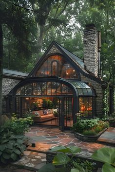 Cosy Greenhouse, Tree House Architecture, Dream Life House, Gardens Design, Casa Vintage, Dream Cottage, Outdoor Gardens Design, Fantasy House, Maternity Leave