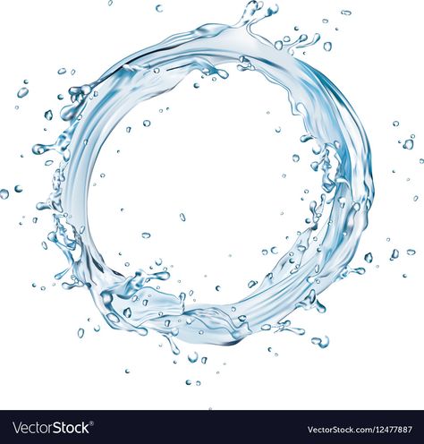 Water Circle, Circle Vector, Water Splash, Buddha Image, Image Vector, Water Waves, Tai Chi, Vector Art, Stock Illustration