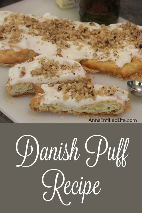 Betty Crocker Danish Puff, Danish Puff Pastry Recipe, Danish Puff Recipe, Birthday Food Recipes, Polish Deserts, Pecan Danish, Pastries Ideas, Almond Rolls, Danish Biscuits