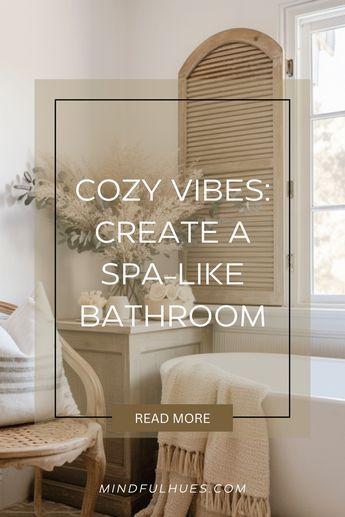 Looking to create a tranquil, spa-like atmosphere in your bathroom? These 15 tips will help you transform your bathroom into a serene and luxurious retreat. With these tips, you'll create a relaxing and luxurious bathroom that's a true oasis of tranquility. Earthy Bathroom Ideas Natural Decor, Spa Vibes Bathroom, Hotel Bathroom Aesthetic, Bathroom Spa Decor Ideas, Spa Bathroom Ideas Master Bath, Spa Bathroom Decor Ideas, Hygge Bathroom, Small Spa Bathroom, Oasis Bathroom