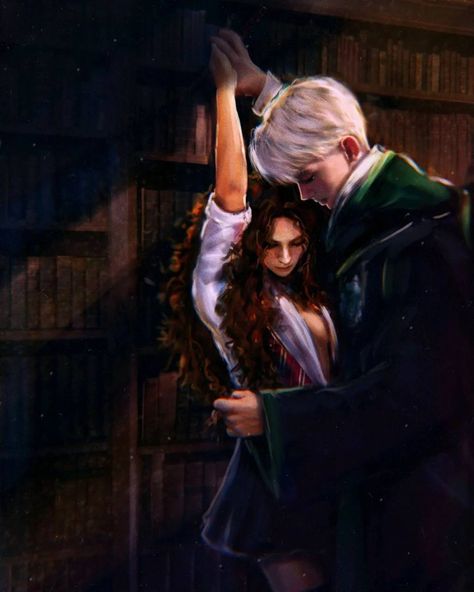 Hermione Fan Art, Draco And Hermione Fanfiction, Draco Malfoy Fanart, Dramione Fan Art, Draco Malfoy Aesthetic, Harry Potter Feels, Draco And Hermione, Draco Harry Potter, Harry Potter Ships